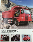 رنگین کمان SINOTRUK HOWO 6x4 کامیون کمپرسی / کامیون HOWO دامپینگ برای معدن