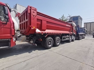Sinotruk Hohan ((New howo) کامیون ریخت و پاش N7 8 × 4 12 چرخ 380Hp Lhd یا Rhd با کانتینر نوع U