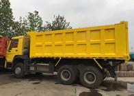 کامیون های سنگین HOWO معدن، کامیون تخلیه زرد 30-40 تن 10-25CBM