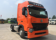 قابل اعتماد Howo Tractor Truck Orange تراکتور رنگ و مصرف سوخت کم کامیون