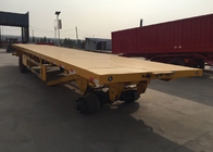 Mn Steel 3 Axles Flatbed Cargo تریلر حمل کالاهای سنگین 30t