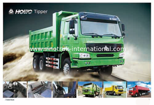 کامیون کمپرسی SINOTRUK HOWO 10 چرخ LHD 371HP 25tons 10-25CBM ZZ3257N3847A
