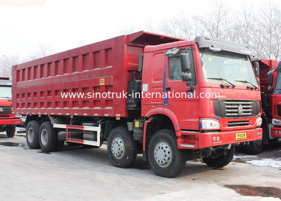 SINOTRUK HOWO کامیون کمپرسی کامیون 371HP 8X4 LHD 31-60tons 20-30CBM ZZ3317N3867W