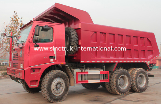 کامیون کمپرسی کامیون SINOTRUK HOWO 70 Mining LHD 6X4 371HP 70tons ZZ5707S3840AJ
