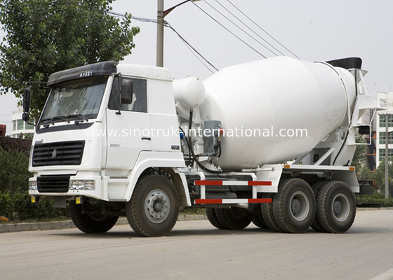 کامیون کامیون بتن موبایل، 9CBM 290HP 6X4 LHD تریلر بتن آماده مخلوط