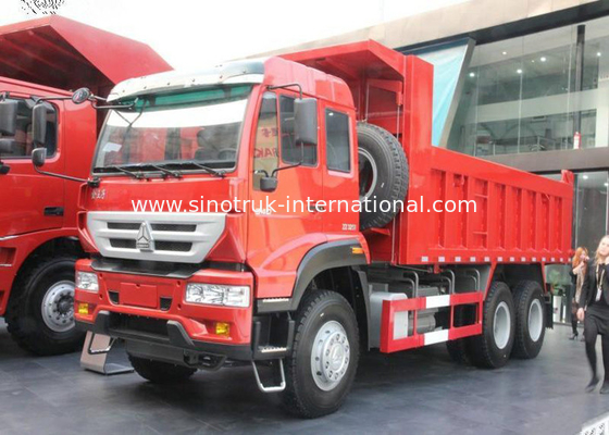 30 - 40 Tons 6X4 LHD Tipper Dump Truck with 10-25CBM Front Lifting Hydraulic Cylinder