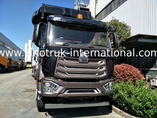 کامیون کمپرسی Sinotruk HOWO 8X4 371 اسب بخار 12 چرخ مشکی N7 ZZ3317V386JB1R