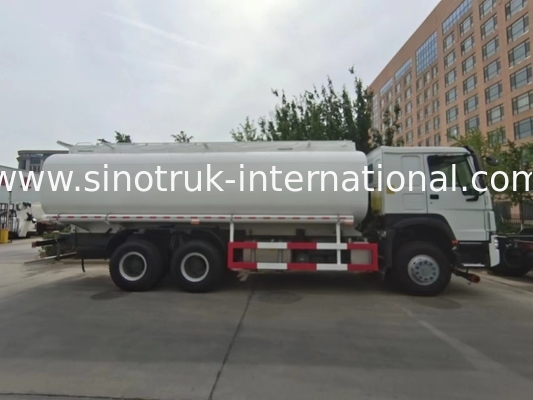 کامیون مخزن نفت HOWO 6×4 10 چرخ 400 اسب بخار 20CBM برای حمل و نقل