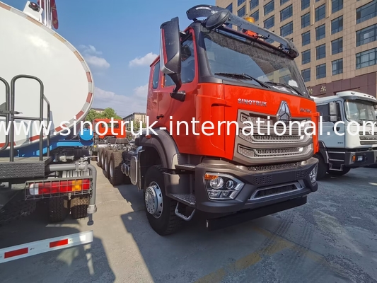 سینوتروک جدید Howo تپپر کامپران شاسی Weichai موتور 6 × 4 LHD رنگ نارنجی