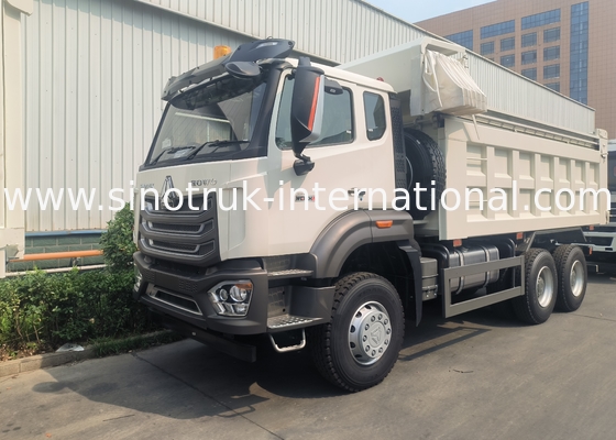 وانت نقره ای سینوتروک کاملا جدید 6 × 4 Nx 20CBM سفید با پرده اتوماتیک