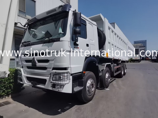 کامیون کمپرسی 12 چرخ Sinotruk HOWO 8X4 400 اسب بخار برای ماینینگ