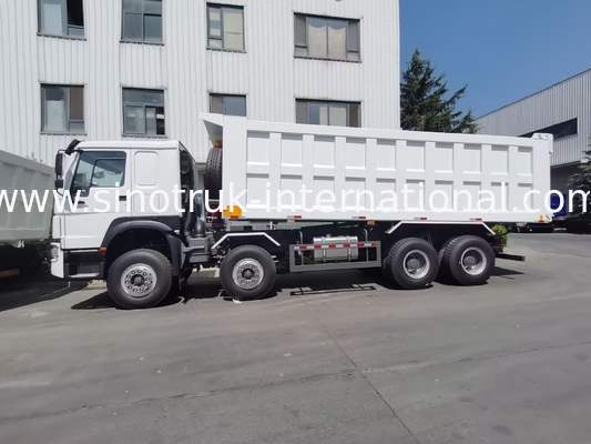 کامیون کمپرسی 12 چرخ Sinotruk HOWO 8X4 400 اسب بخار برای ماینینگ