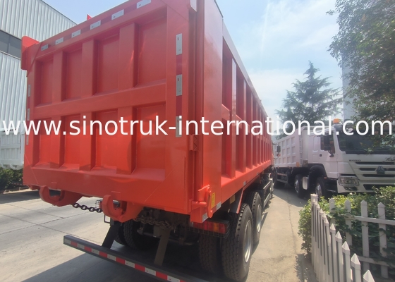 سینوتروک هووو کامپینگ 400HP 8 × 4 Rhd 12 چرخ سینی بزرگ 7600mm
