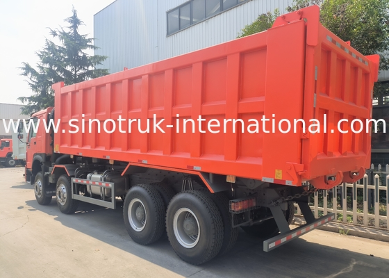 سینوتروک هووو کامپینگ 400HP 8 × 4 Rhd 12 چرخ سینی بزرگ 7600mm