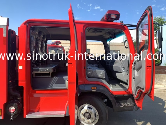 2CBM 4X2 116HP کامیون آتش نشانی ماشین آتش نشانی کشاورزی کامیون برای زمین شناسی