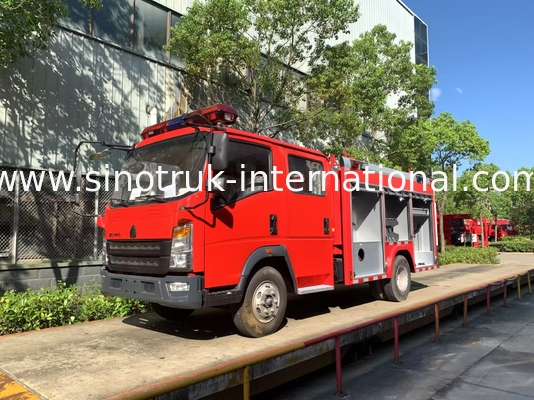 2CBM 4X2 116HP کامیون آتش نشانی ماشین آتش نشانی کشاورزی کامیون برای زمین شناسی
