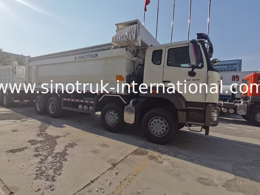 سینوتروک هوآن جدید هووو 8X4 کامپری 380hp 12 چرخ سفید H77L ZZ3317V386JB1R نوع U