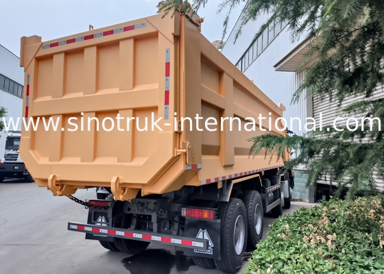 Sinotruk Howo دمپری 8 × 4 Lhd 12 چرخ U شکل بدن دمپری یورو 2