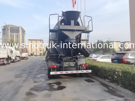 جدید HOWO HOHAN SINOTRUK کامیون مخلوط کن بتن سیاه 10CBM 380HP 8X4 RHD