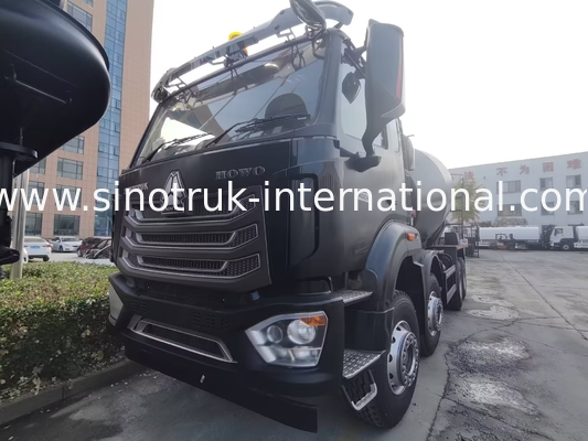 جدید HOWO HOHAN SINOTRUK کامیون مخلوط کن بتن سیاه 10CBM 380HP 8X4 RHD