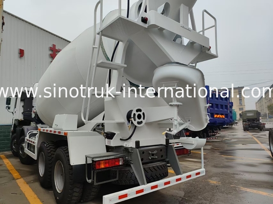 HOWO 8*4 12 چرخ کامیون مخلوط کنکریت 400HP 16CBM قدرت بزرگ ظرفیت بزرگ