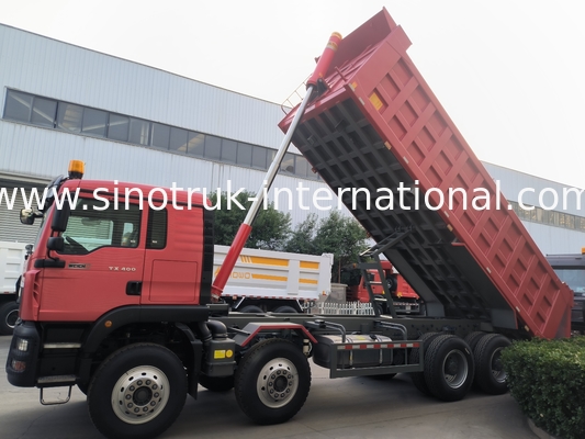 8 × 4 Lhd 12 چرخ Sinotruk Tipper 400Hp یورو 2