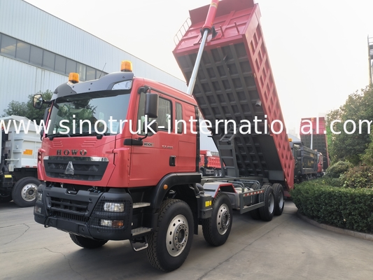8 × 4 Lhd 12 چرخ Sinotruk Tipper 400Hp یورو 2