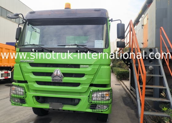 Sinotruk Howo ترمپیک ترمپیک 380Hp 6 × 4 شکل U بدن باربری رنگ سبز