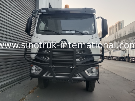 SINOTRUK HOWO ۴۰۰ اسب کامیون نورد برای ساخت و ساز N7 چراغ هشدار نظامی