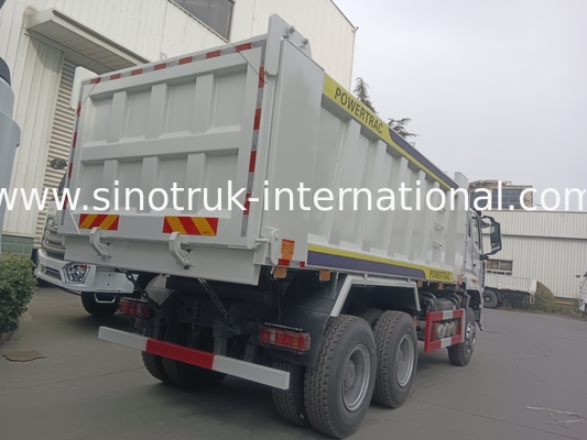 ۳۰ تا ۴۰ تن RHD ۱۰ چرخ وانت ریخت و پاش SINOTRUK Haohan برای ساخت و ساز سفید
