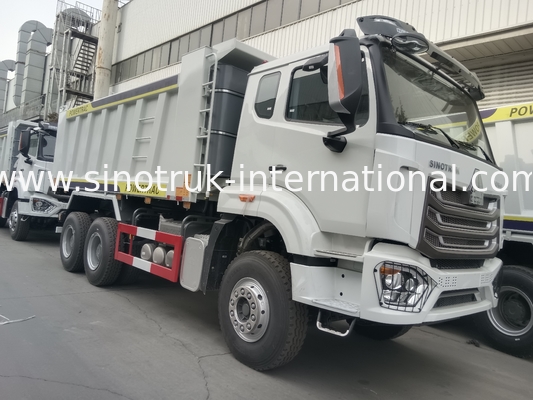 ۳۰ تا ۴۰ تن RHD ۱۰ چرخ وانت ریخت و پاش SINOTRUK Haohan برای ساخت و ساز سفید