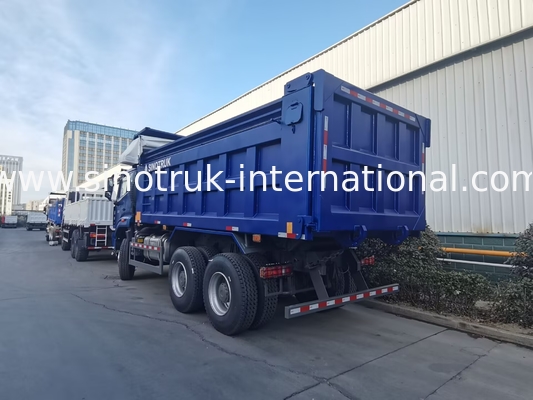 SINOTRUK HOHAN NEW HOWO 30 - 40 تن RHD 10 چرخ پرده برای ساخت و ساز آبی بالا کارایی بالا بردن و تخلیه