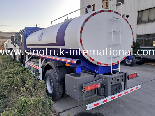 SINOTRUK HOWO وانت تانک آب 4x2 RHD 300HP 10CBM برای حمل و نقل آب پایدار