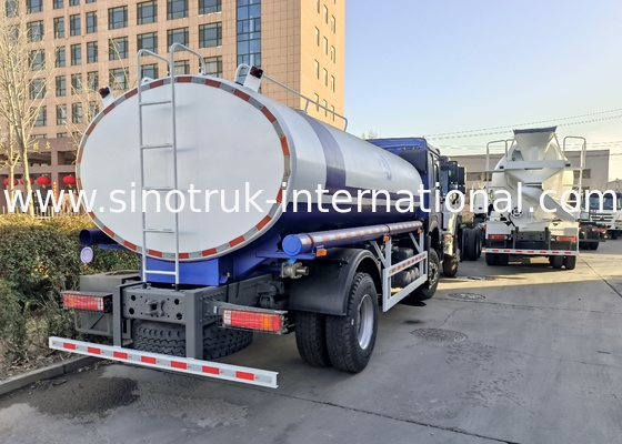 SINOTRUK HOWO وانت تانک آب 4x2 RHD 300HP 10CBM برای حمل و نقل آب پایدار