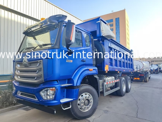 ماشين نقره اي آبی 6x4 380HP با جعبه 20CBM مربع و پنبه ضد آب