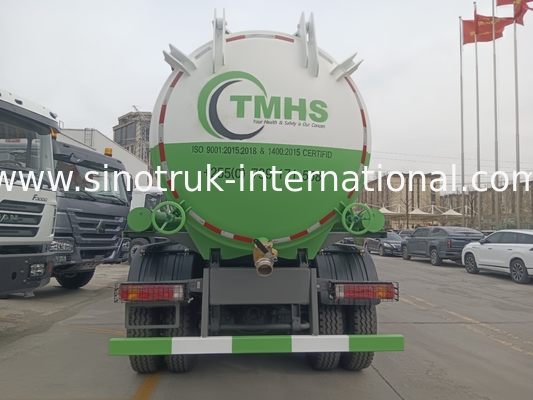 پمپ خلاء و آب فاضلاب وانت آبشوری وانت تمیز کردن مخزن سپتیک 20CBM LHD 380HP