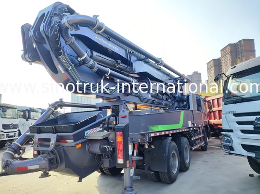 ارتفاع فوق العاده HOWO 380HP Smart پمپ کامیون 52m Boom 6x4 کشش برای بی نظیر ورودی عمودی
