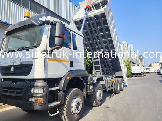 26.91CBM قدرتمند HOWO TX 8x4 وانت با چرخ 12.00R20