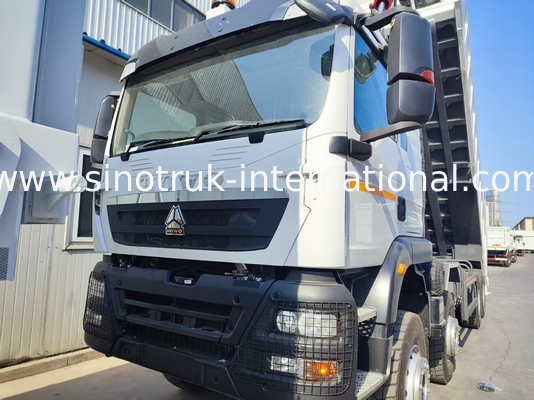 26.91CBM قدرتمند HOWO TX 8x4 وانت با چرخ 12.00R20