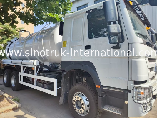 کامیون نظافت فاضلاب HOWO 6*4 16CBM 380HP عملکرد با قدرت بالا با راه حل های تمیز کردن چند منظوره کارآمد مطابقت دارد