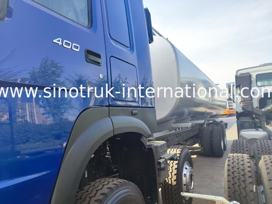 کامیون سوخت سنگین HOWO 8 * 4 400HP LHD 40CBM سیستم مخزن دوگانه برای توزیع سوخت در مسافت طولانی