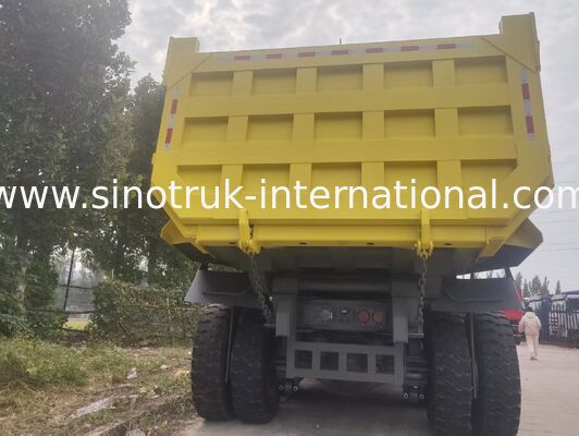 کامیون کمپرسی معدن Sinotruk با موتور 430 اسب بخار مدل درایو 6x4 و جعبه بار با ضخامت 16 میلی متر