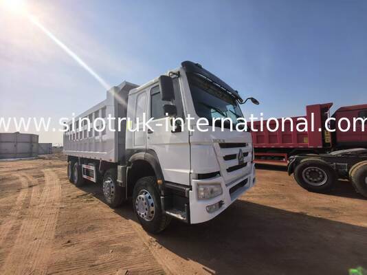 کامیون تپپر کامپ جابجا کننده بار سنگین با ظرفیت بار 40-50 تن، موتور دیزل 375 اسب بخار و طول جعبه بار 7300 میلی متر