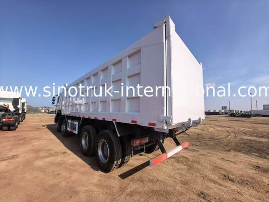 کامیون تپپر کامپ جابجا کننده بار سنگین با ظرفیت بار 40-50 تن، موتور دیزل 375 اسب بخار و طول جعبه بار 7300 میلی متر