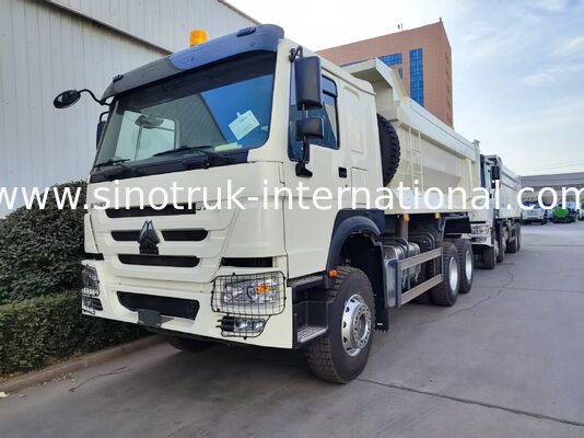 کامیون سفید با بدن فولادی با قدرت بالا برای کار سنگین