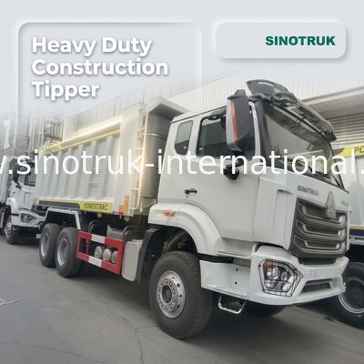۳۰ تا ۴۰ تن RHD ۱۰ چرخ وانت ریخت و پاش SINOTRUK Haohan برای ساخت و ساز سفید