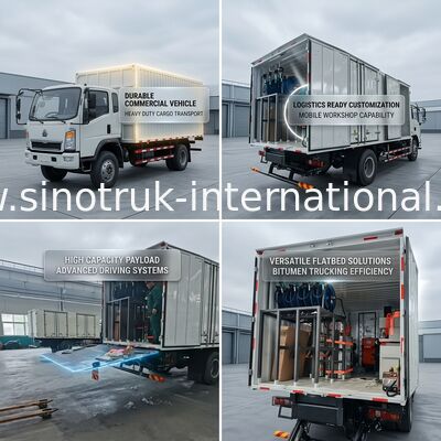 کامیون باری Sinotruk Howo 10 چرخ 400 اسب بخار 6 × 4 RHD سفارشی برای لجستیک