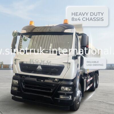 HOWO TX حمل و نقل سنگین با ظرفیت مخزن سوخت 300L و مواد فولادی بدن برای حمل و نقل بار سنگین