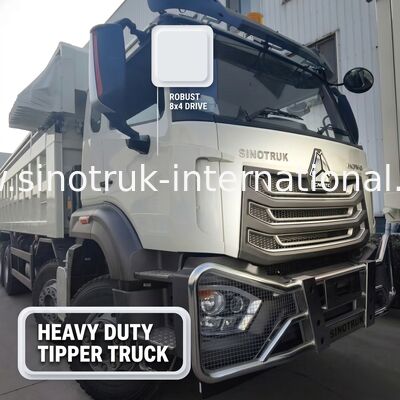 کامیون نکس Sinotruk با موتور 371HP، ظرفیت 50-60T و 8 × 4 درایو برای حمل و نقل سنگین