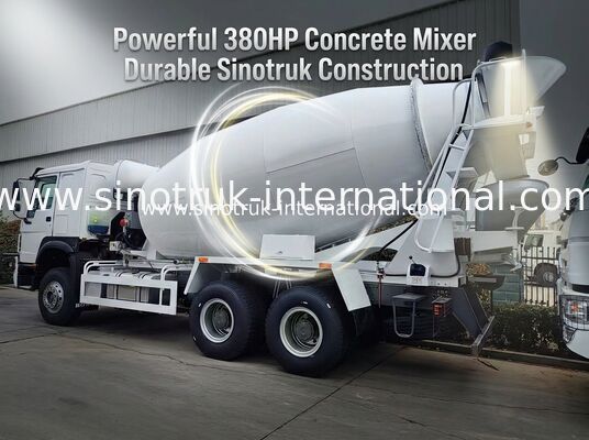 کامیون میکسر بتن سینوتراک هوو 10CBM 6 X 4 یورو 2 380 اسب بخار ساختمانی